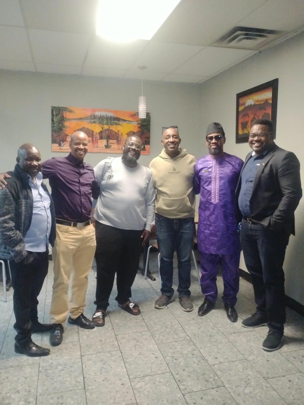 Members at a community gathering