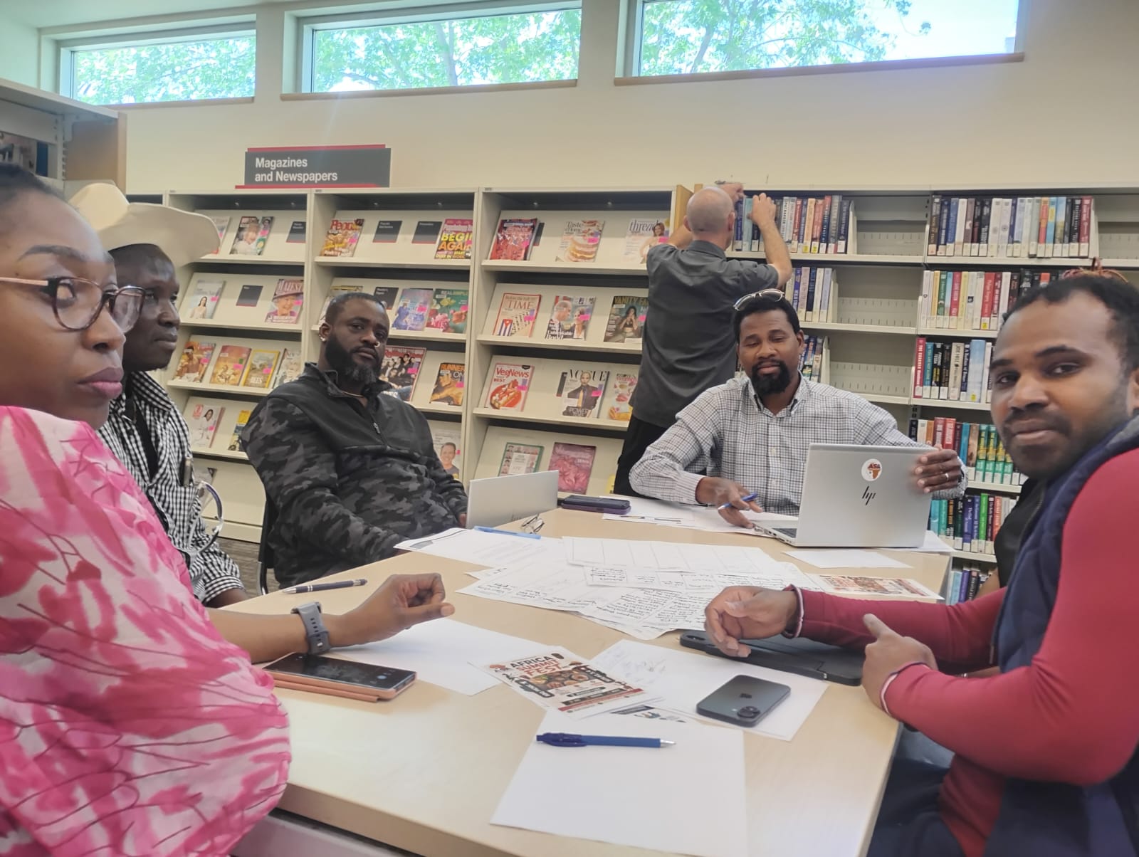 Planning session at the library